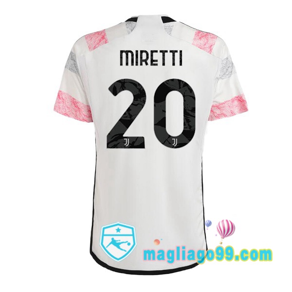 Magliago - Passione Maglie Thai Affidabili Basso Costo Online Shop | Maglia Juventus (MIRETTI 20) Seconda Bianco 2023/2024