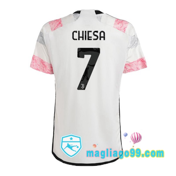 Magliago - Passione Maglie Thai Affidabili Basso Costo Online Shop | Maglia Juventus (CHIESA 7) Seconda Bianco 2023/2024