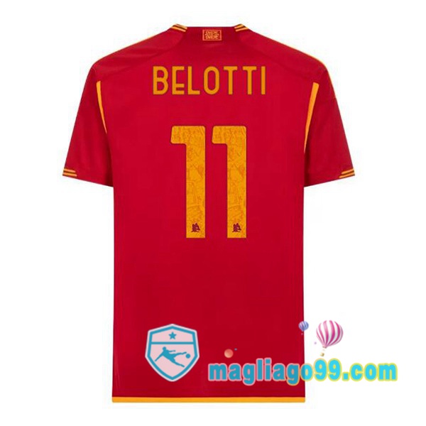 Magliago - Passione Maglie Thai Affidabili Basso Costo Online Shop | Maglia AS Roma (BELOTTI 11) Prima Rosso 2023/2024