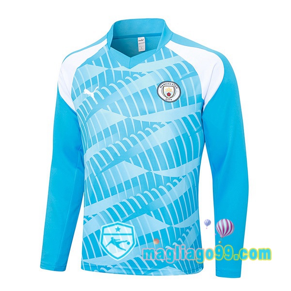 Magliago - Passione Maglie Thai Affidabili Basso Costo Online Shop | Felpa Calcio Manchester City Blu 2023/2024