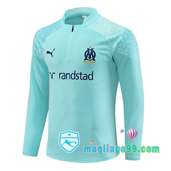 Magliago - Passione Maglie Thai Affidabili Basso Costo Online Shop | Felpa Calcio Marsiglia OM Blu 2023/2024