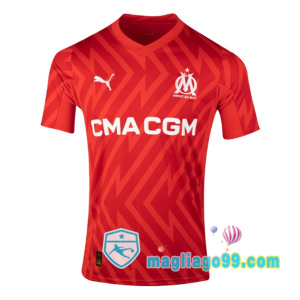 Magliago - Passione Maglie Thai Affidabili Basso Costo Online Shop | Maglia Marsiglia OM Portiere Rosso 2023/2024