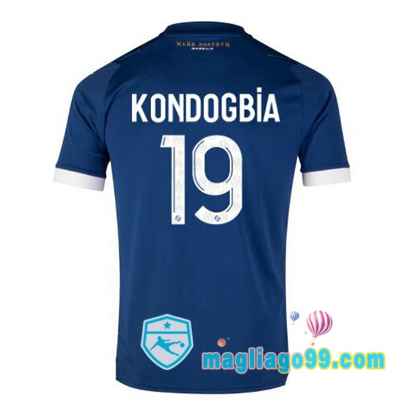 Magliago - Passione Maglie Thai Affidabili Basso Costo Online Shop | Maglia Marsiglia OM (KONDOGBIA 19) Seconda Blu 2023/2024