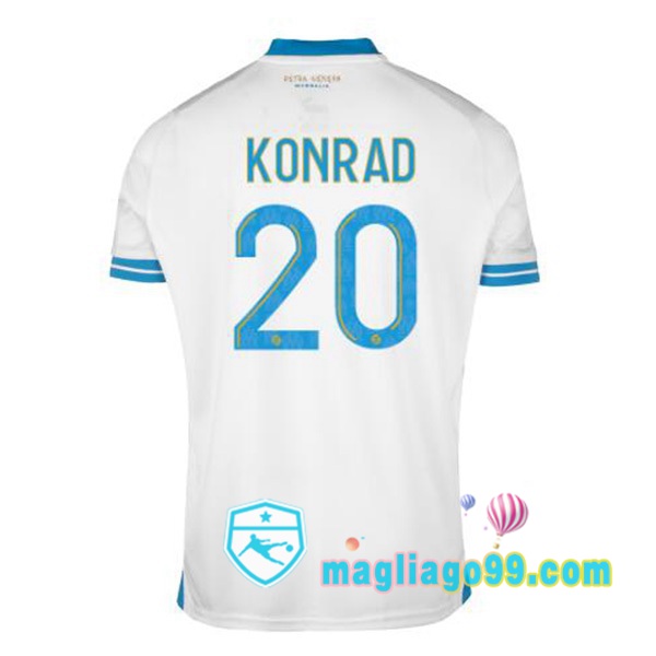 Magliago - Passione Maglie Thai Affidabili Basso Costo Online Shop | Maglia Marsiglia OM (KONRAD 20) Prima Bianco 2023/2024