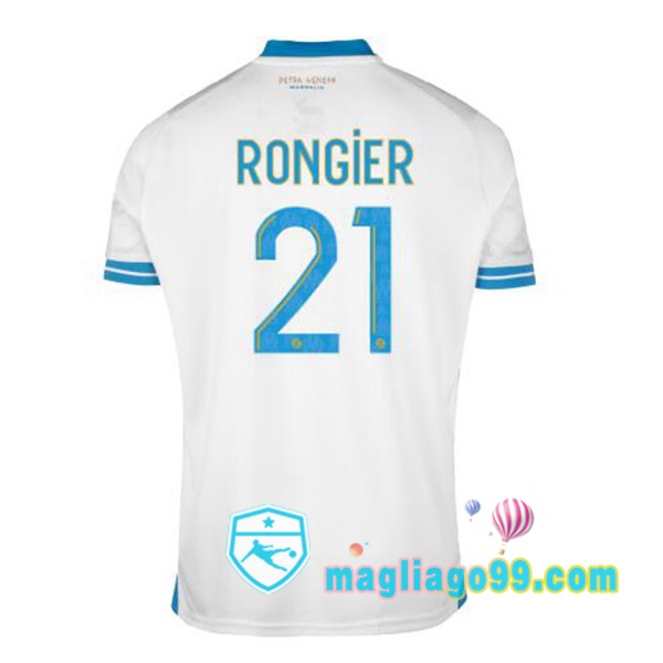 Magliago - Passione Maglie Thai Affidabili Basso Costo Online Shop | Maglia Marsiglia OM (RONGIER 21) Prima Bianco 2023/2024