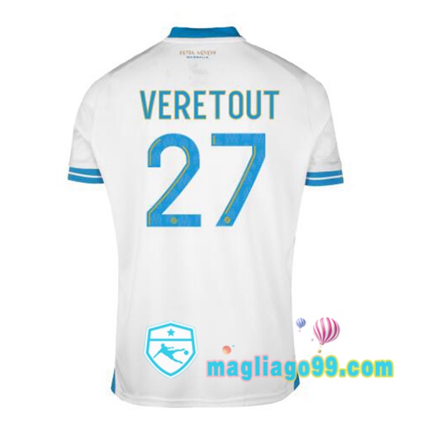 Magliago - Passione Maglie Thai Affidabili Basso Costo Online Shop | Maglia Marsiglia OM (VERETOUT 27) Prima Bianco 2023/2024
