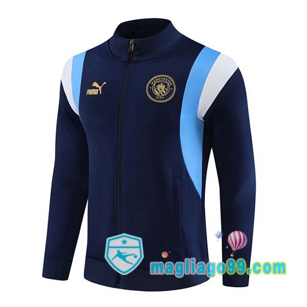 Magliago - Passione Maglie Thai Affidabili Basso Costo Online Shop | Giacca Calcio Manchester City Blu Royal 2023/2024