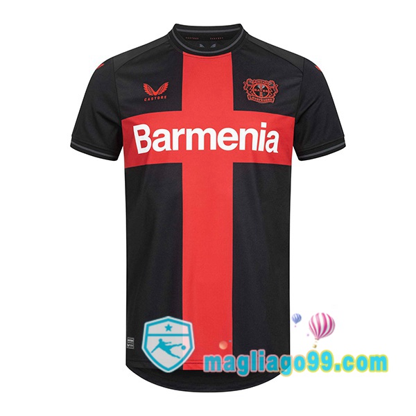 Magliago - Passione Maglie Thai Affidabili Basso Costo Online Shop | Maglia Bayer 04 Leverkusen Prima Nero Rosso 2023/2024