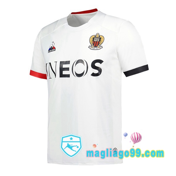 Magliago - Passione Maglie Thai Affidabili Basso Costo Online Shop | Maglia OGC Nice Seconda Bianco 2023/2024