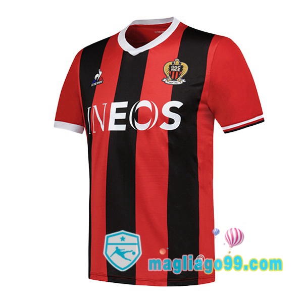 Magliago - Passione Maglie Thai Affidabili Basso Costo Online Shop | Maglia OGC Nice Prima Rosso Nero 2023/2024