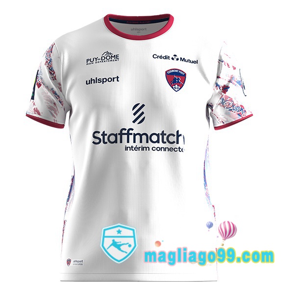 Magliago - Passione Maglie Thai Affidabili Basso Costo Online Shop | Maglia Clermont Foot 63 Seconda Bianco 2023/2024