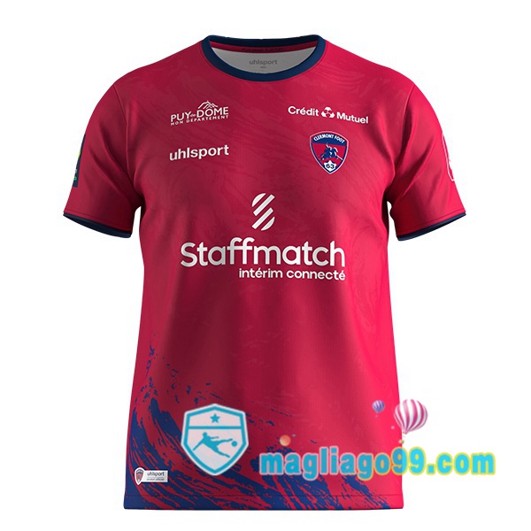 Magliago - Passione Maglie Thai Affidabili Basso Costo Online Shop | Maglia Clermont Foot 63 Prima Rosso 2023/2024