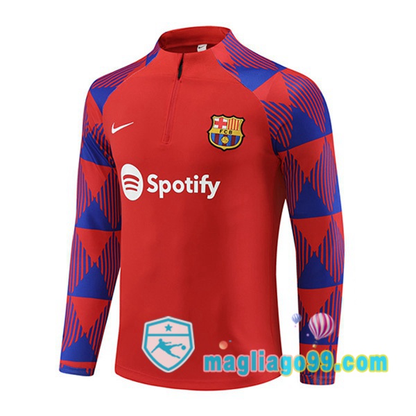 Magliago - Passione Maglie Thai Affidabili Basso Costo Online Shop | Felpa Calcio FC Barcellona Rosso 2023/2024
