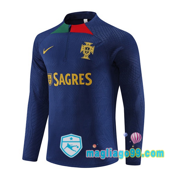 Magliago - Passione Maglie Thai Affidabili Basso Costo Online Shop | Felpa Calcio Portogallo Blu Royal 2023/2024