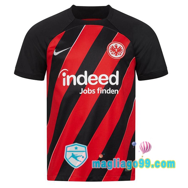 Magliago - Passione Maglie Thai Affidabili Basso Costo Online Shop | Maglia Eintracht Frankfurt Prima Nero Rosso 2023/2024