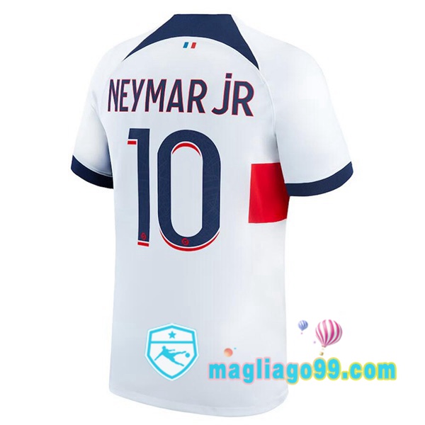 Magliago - Passione Maglie Thai Affidabili Basso Costo Online Shop | Maglia Paris PSG (Neymar Jr 10) Seconda Bianco 2023/2024