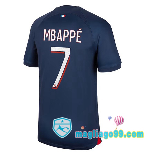 Magliago - Passione Maglie Thai Affidabili Basso Costo Online Shop | Maglia Paris PSG (Mbappé 7) Prima Blu Royal 2023/2024