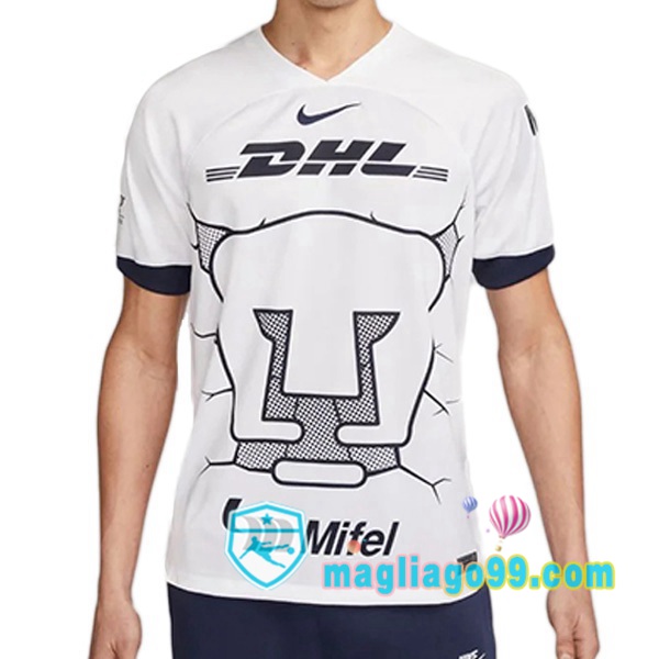 Magliago - Passione Maglie Thai Affidabili Basso Costo Online Shop | Maglia Pumas UNAM Prima Bianco 2023/2024