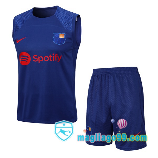 Magliago - Passione Maglie Thai Affidabili Basso Costo Online Shop | Gilet Calcio FC Barcellona + Shorts Blu 2023/2024