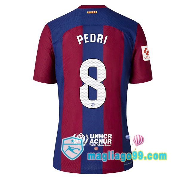 Magliago - Passione Maglie Thai Affidabili Basso Costo Online Shop | Maglia FC Barcellona (PEDRI 8) Prima Blu Rosso 2023/2024