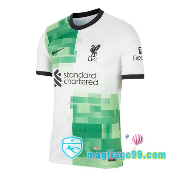 Magliago - Passione Maglie Thai Affidabili Basso Costo Online Shop | Maglia FC Liverpool Seconda Bianco Verde 2023/2024