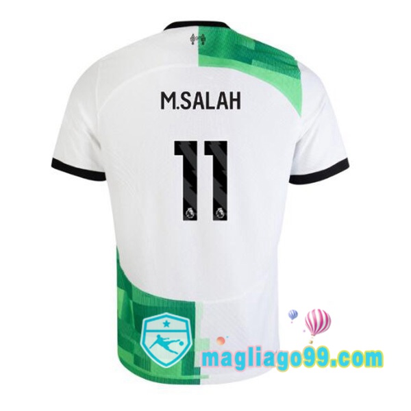 Magliago - Passione Maglie Thai Affidabili Basso Costo Online Shop | Maglia FC Liverpool (M.SALAH 11) Seconda Bianco Verde 2023/2024