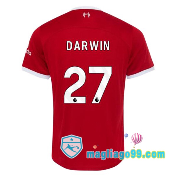 Magliago - Passione Maglie Thai Affidabili Basso Costo Online Shop | Maglia FC Liverpool (DARWIN 27) Prima Rosso 2023/2024
