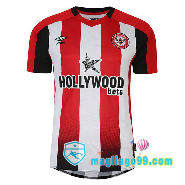 Magliago - Passione Maglie Thai Affidabili Basso Costo Online Shop | Maglia Brentford FC Prima Rosso Bianco 2023/2025
