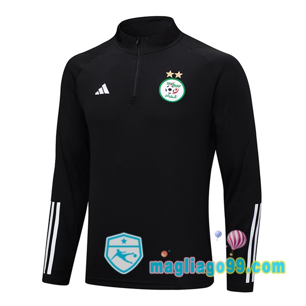 Magliago - Passione Maglie Thai Affidabili Basso Costo Online Shop | Felpa Calcio Algeria Nero 2023/2024