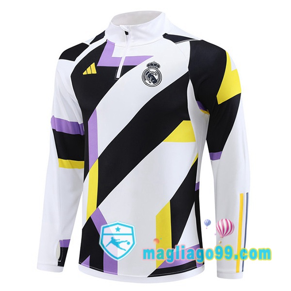 Magliago - Passione Maglie Thai Affidabili Basso Costo Online Shop | Felpa Calcio Real Madrid Bianco 2023/2024