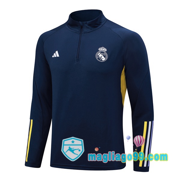 Magliago - Passione Maglie Thai Affidabili Basso Costo Online Shop | Felpa Calcio Real Madrid Blu Royal 2023/2024