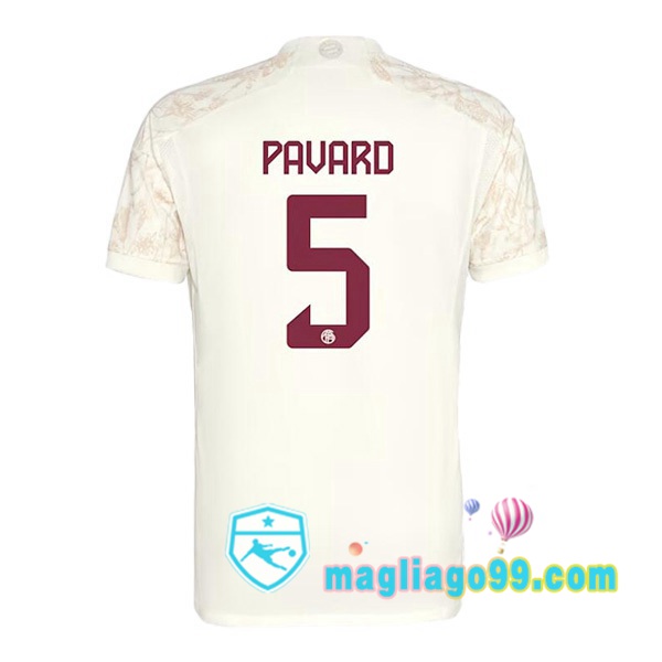 Magliago - Passione Maglie Thai Affidabili Basso Costo Online Shop | Maglia Bayern Monaco (Pavard 5) Terza Giallo 2023/2024