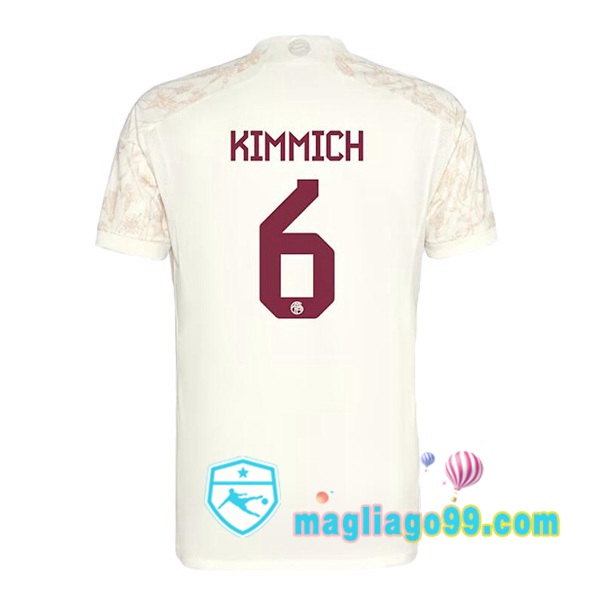 Magliago - Passione Maglie Thai Affidabili Basso Costo Online Shop | Maglia Bayern Monaco (Kimmich 6) Terza Giallo 2023/2024