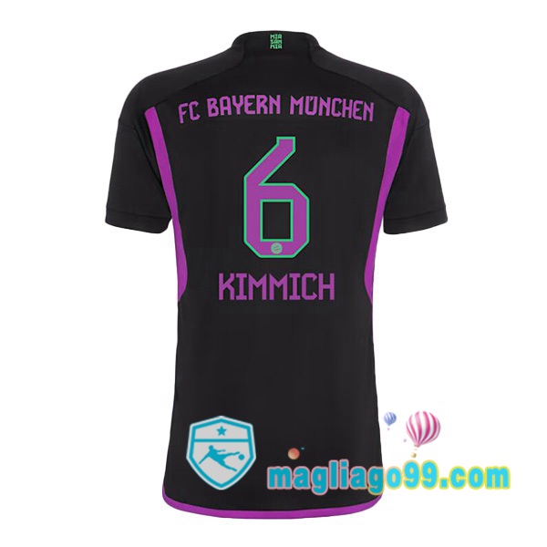 Magliago - Passione Maglie Thai Affidabili Basso Costo Online Shop | Maglia Bayern Monaco (Kimmich 6) Seconda Nero 2023/2024