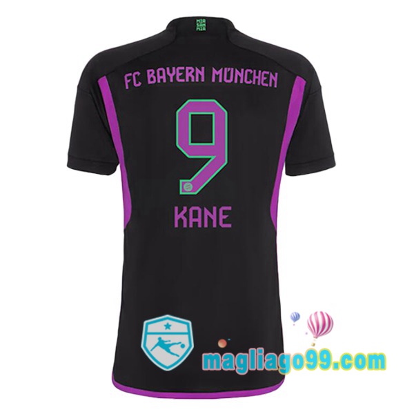 Magliago - Passione Maglie Thai Affidabili Basso Costo Online Shop | Maglia Bayern Monaco (Kane 9) Seconda Nero 2023/2024