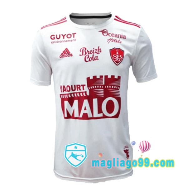 Magliago - Passione Maglie Thai Affidabili Basso Costo Online Shop | Maglia Stade Brestois Seconda Bianco 2023/2024