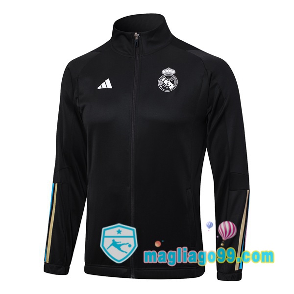 Magliago - Passione Maglie Thai Affidabili Basso Costo Online Shop | Giacca Calcio Real Madrid Nero 2023/2024