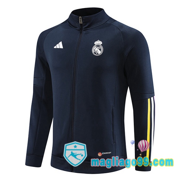 Magliago - Passione Maglie Thai Affidabili Basso Costo Online Shop | Giacca Calcio Real Madrid Blu Royal 2023/2024