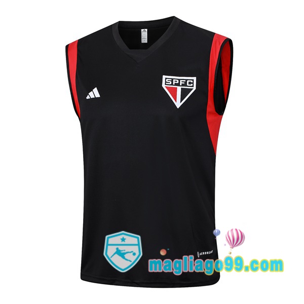 Magliago - Passione Maglie Thai Affidabili Basso Costo Online Shop | Gilet Calcio Sao Paulo FC Nero 2023/2024