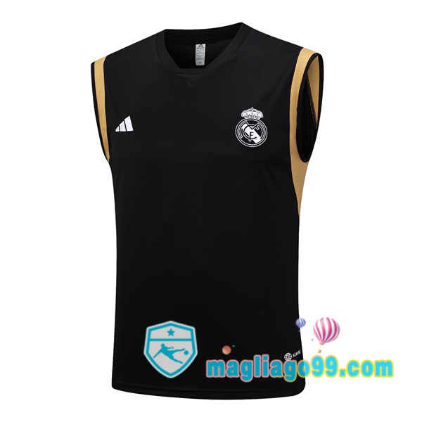 Magliago - Passione Maglie Thai Affidabili Basso Costo Online Shop | Gilet Calcio Real Madrid Nero 2023/2024