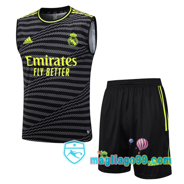 Magliago - Passione Maglie Thai Affidabili Basso Costo Online Shop | Gilet Calcio Real Madrid + Shorts Nero 2023/2024