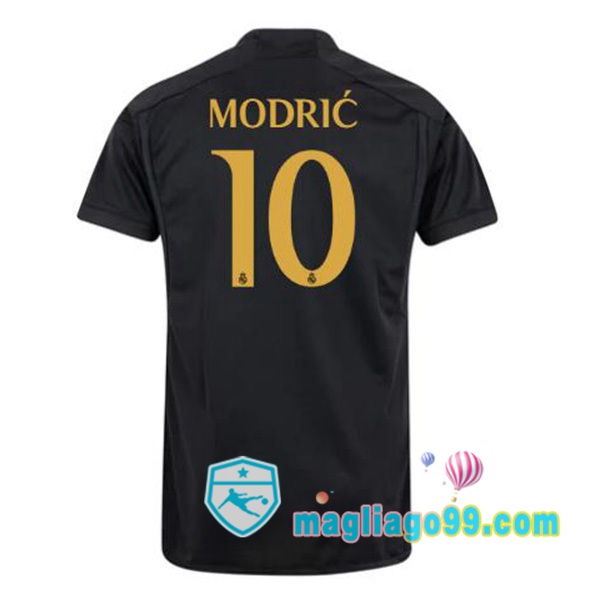 Magliago - Passione Maglie Thai Affidabili Basso Costo Online Shop | Maglia Real Madrid (Modrić 10) Terza Nero 2023/2024