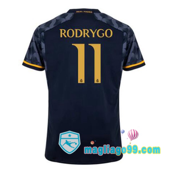 Magliago - Passione Maglie Thai Affidabili Basso Costo Online Shop | Maglia Real Madrid (Rodrygo 11) Seconda Blu Royal 2023/2024