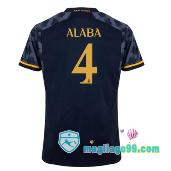 Magliago - Passione Maglie Thai Affidabili Basso Costo Online Shop | Maglia Real Madrid (Alaba 4) Seconda Blu Royal 2023/2024