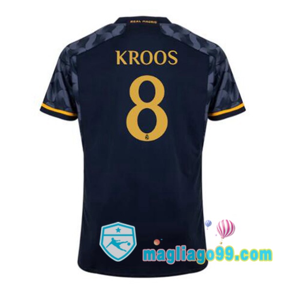 Magliago - Passione Maglie Thai Affidabili Basso Costo Online Shop | Maglia Real Madrid (Kroos 8) Seconda Blu Royal 2023/2024