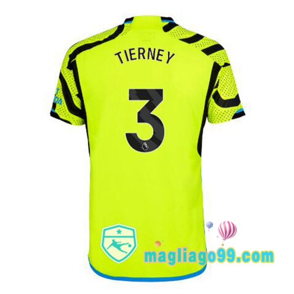 Magliago - Passione Maglie Thai Affidabili Basso Costo Online Shop | Maglia Arsenal (TIERNEY 3) Seconda Verde 2023/2024