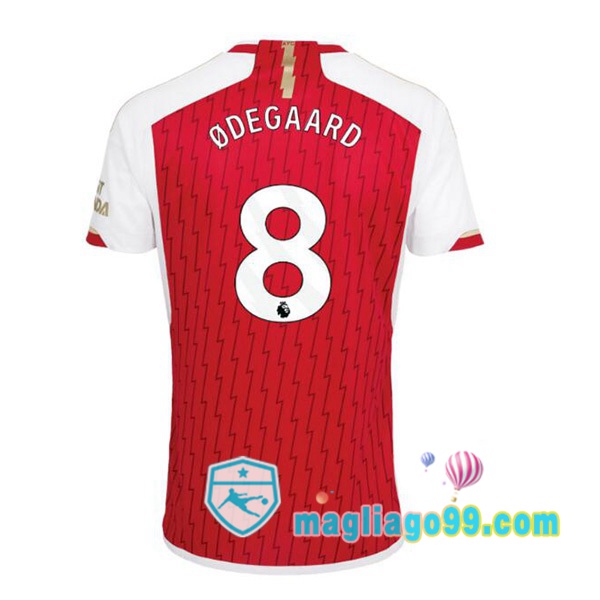 Magliago - Passione Maglie Thai Affidabili Basso Costo Online Shop | Maglia Arsenal (ØDEGAARD 8) Prima Rosso Bianco 2023/2024