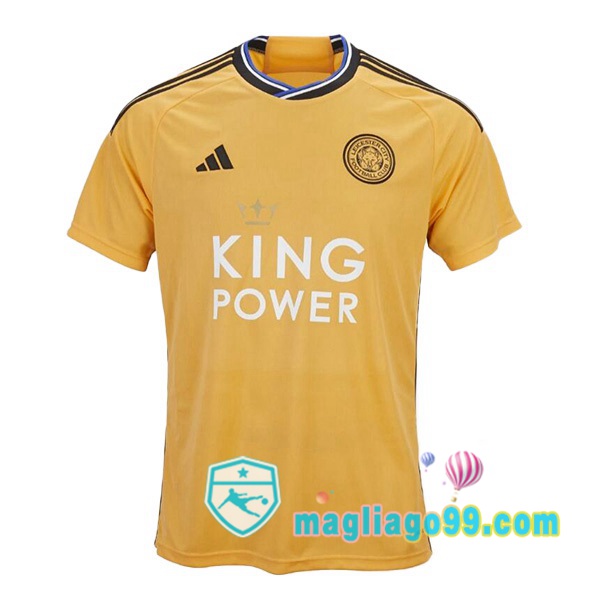Magliago - Passione Maglie Thai Affidabili Basso Costo Online Shop | Maglia Leicester City Terza Giallo 2023/2024
