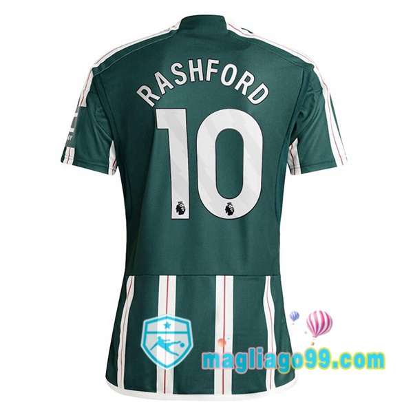 Magliago - Passione Maglie Thai Affidabili Basso Costo Online Shop | Maglia Manchester United (Rashford 10) Seconda Verde 2023/2024