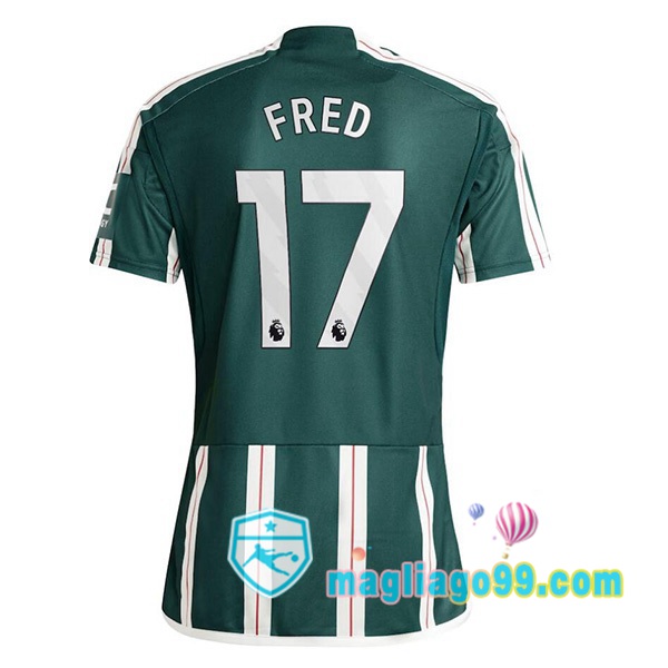 Magliago - Passione Maglie Thai Affidabili Basso Costo Online Shop | Maglia Manchester United (Fred 17) Seconda Verde 2023/2024
